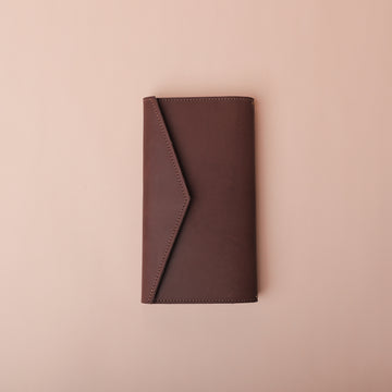 compact leather travel notebook
